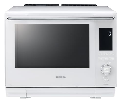 TOSHIBA(東芝) スチームオーブンレンジ 石窯ドーム 30L ER-YD3000(W) グランホワイト 2段調理 300℃ おまかせ焼き フラットテーブル 電子レンジ 簡単操作 簡単料理 時短 お手軽メニュー 簡単お手入れ 1枚目 画像