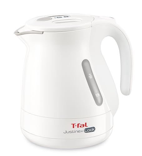 【オンライン限定】ティファール 電気ケトル 1.0L ジャスティン・プラス ロック ホワイト KO4411JP 1250Wのハイパワー たっぷり大容量 倒れてもお湯がこぼれない お手入れカンタン 1枚目 画像
