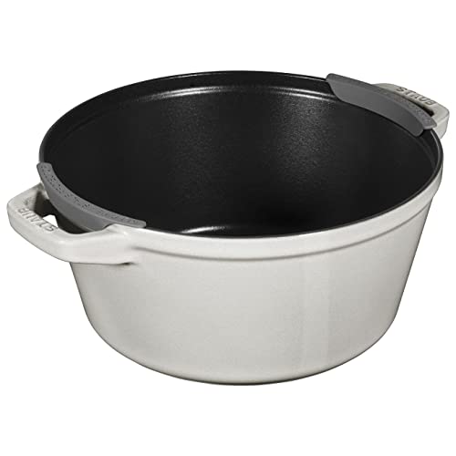 ストウブ(Staub) 「 スタッカブル ココット カンパーニュ 24cm 」 大きい 鋳物ホーロー鍋 グリル IH対応 【シリアルナンバー付き日本正規販売品】 40508-385 中間 画像
