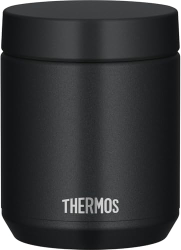 【食洗機対応モデル】 サーモス 真空断熱スープジャー 400ml ブラック 全パーツ食洗機OK 保温保冷 お手入れ簡単 口当たりがやさしい丸口設計 スタンダードモデル JED-400 BK 1枚目 画像