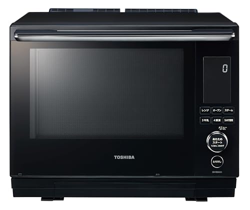 東芝 (TOSHIBA) オーブンレンジ 電子レンジ フラットテーブル microwave 簡単操作 石窯ドーム 30L ER-YD3000(K) 1枚目 画像