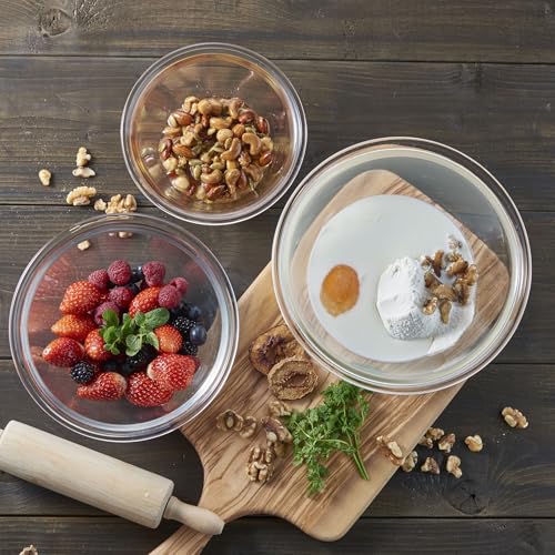 HARIO(ハリオ) 耐熱ガラス製ボウル 3個セット 900ml/1500ml/2200ml ミキシングボウル 調理用 ボール プレゼント ギフト 贈り物 MXPN-3704 中間 画像