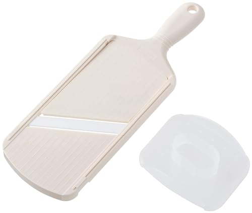 京セラ 日本製 薄切り スライサー セラミック サビない 除菌漂白 OK 3段階 厚み調節機能 プロテクター付 ホワイト CSN-182WHP Kyocera 京セラ 日本製 薄切り スライサー セラミック 実物画像・外観写真