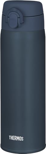 【Amazon.co.jp 限定】サーモス 水筒 真空断熱ケータイマグ 500ml ダークネイビー 飲み口外せてお手入れ簡単 超軽量コンパクトタイプ ワンタッチオープン ステンレス ボトル 保温保冷 JOF-500 DNVY サーモス 水筒 真空断熱ケータイマグ 500ml ダークネイビー 実物画像・外観写真