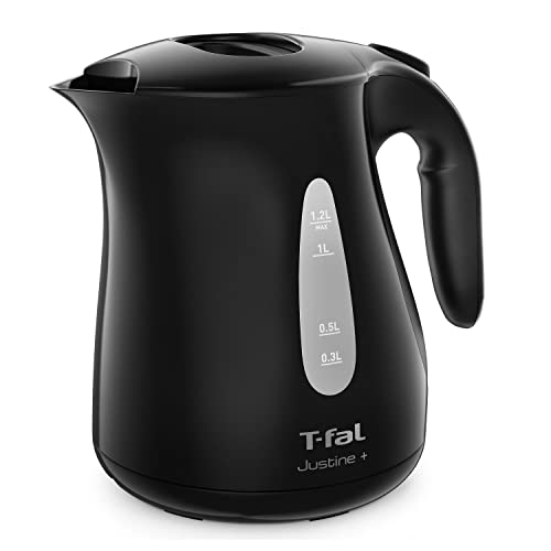 ティファール 電気ケトル 1.2L たっぷり大容量 「ジャスティン プラスブラック」 KO4908JP ティファール 電気ケトル 1.2L 選び方 実物画像・外観写真