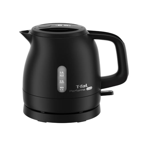 【オンライン限定】ティファール 電気ケトル 0.8L シンプル 転倒お湯もれロック 省スチーム設計 「パフォーマ ロック ブラック」 軽量コンパクト KO1618JP ティファール 電気ケトル KO1618JP 実物画像・外観写真