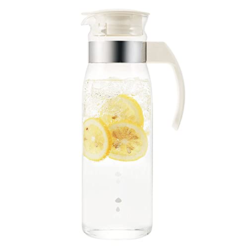 HARIO(ハリオ) 冷蔵庫 ポット スリム N オフホワイト 1400ml 日本製 麦茶ポット プレゼント ギフト 贈り物 RPLN-14-OW 中間 画像