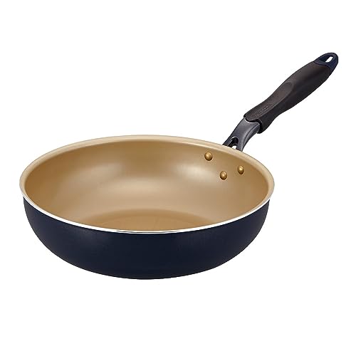 エバークック 炒め鍋 深型 28㎝ オール熱源対応(IH対応) 【500日保証】 こげつきにくいフライパン PFOA PFOS フリー ネイビー ドウシシャ エバークック 炒め鍋 深型 28㎝ 選び方 実物画像・外観写真