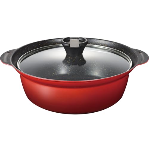 和平フレイズ 土鍋風 卓上鍋 24cm 4.3L 8号 3~4人用 IH対応 ガス PFOAフリー ふっ素樹脂加工 なごみ丈膳 RB-3199 和平フレイズ 土鍋風 卓上鍋 選び方 実物画像・外観写真