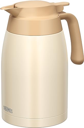 サーモス ステンレスポット 1.5L クリームホワイト 保温ポット 魔法びん構造 TTB-1501 CRW サーモス ステンレスポット 1.5L クリームホワイト 保温ポット 魔法びん構造 TTB-1501 CRW 選び方 実物画像・外観写真