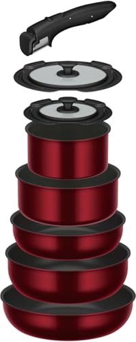 サーモス デュラブルシリーズ 取っ手のとれるフライパン8点セットDA IH・ガス対応 ディープレッド フライパン・鍋は食洗機対応 KSD-8A DR サーモス デュラブルシリーズ 取っ手のとれるフライパン8点セットDA 実物画像・外観写真