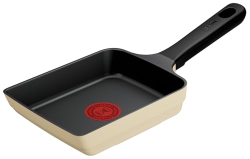 【オンライン限定】 ティファール 玉子焼き器 14×18cm IH ガス火対応 PFOAなどの有害物質不使用 こびりつきにくさ長持ち 「IHチタン･エクセレンス バニラベージュ エッグロースター」 ベージュ G61618 ティファール 玉子焼き器 選び方 実物画像・外観写真