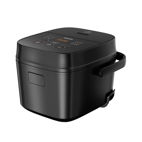 [山善] 炊飯器 一人暮らし 3合 3種類炊き分け機能 マイコン式 低温調理 無洗米モード 保温 予約機能 ブラック AMRC-5M(B) 山善 炊飯器 一人暮らし 3合 実物画像・外観写真