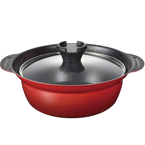 和平フレイズ 土鍋風 卓上鍋 21cm 2.9L 7号 2~3人用 IH対応 ガス PFOAフリー ふっ素樹脂加工 なごみ丈膳 RB-3198 和平フレイズ 卓上鍋 選び方 実物画像・外観写真