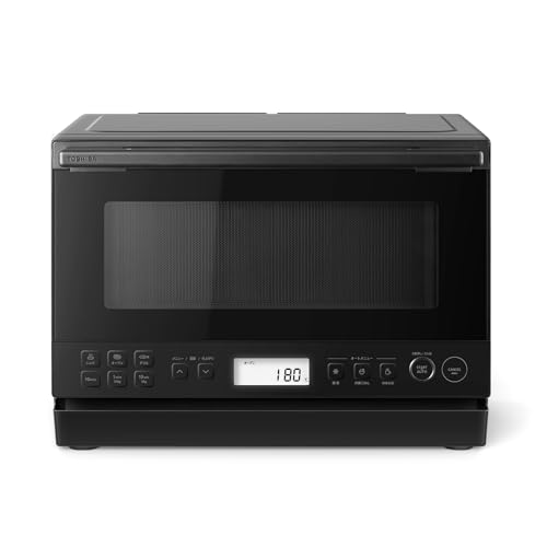 【Amazon.co.jp限定】TOSHIBA(東芝) スチームオーブンレンジ 石窯オーブン 23L 縦開き コンパクト 一人暮らし/家族 簡単操作 液晶パネル ER-60ZB(K) ブラック 東芝 スチームオーブンレンジ ER-60ZB(K) 実物画像・外観写真