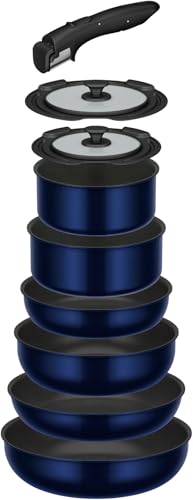 【オンライン限定】 サーモス デュラブルシリーズ 取っ手のとれるフライパン9点セットEA ガス火対応 ディープブルー フライパン・鍋は食洗機対応 KSE-9A DPBL 【オンライン限定】 サーモス デュラブルシリーズ 取っ手のとれるフライパン9点セットEA 実物画像・外観写真