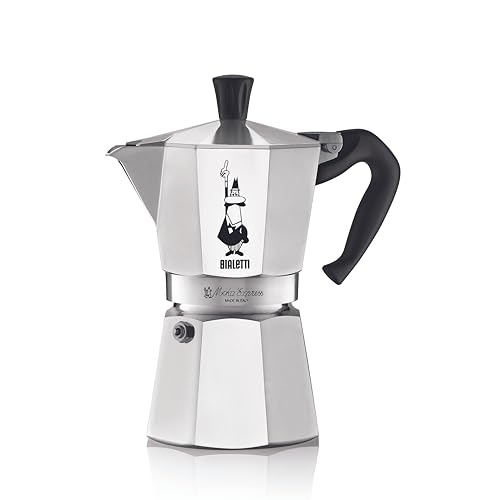 Bialetti (ビアレッティ) モカエキスプレス 6カップ用 直火式 ( コーヒーメーカー エスプレッソメーカー マキネッタ ) ビアレッティ モカエキスプレス 使い方 実物画像・外観写真