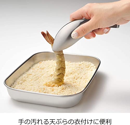 オークス レイエ Leye 【日本製 正規品】トリワケ トング (ゆびさきトング) 化粧箱仕様 継ぎ目のない ステンレス 一体型 指先の延長の様に使える しっかり掴める TM1361 中間 画像