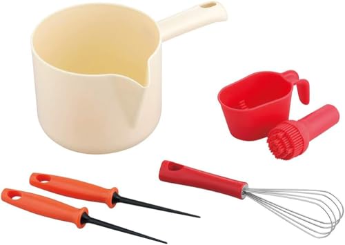 下村企販 たこ焼き 4種セット 【日本製・中国製】 たこ焼き便利グッズ 一式 たこ焼きピック 油引き 粉つぎ 泡立て 調理がスムーズに 本格的 パーティー 燕三条 41183 たこ焼き便利グッズセット 選び方 実物画像・外観写真