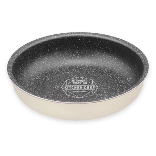 アイリスオーヤマ フライパン 20cm IH&ガス火対応 ダイヤモンドコートパン 耐摩耗性試験50万回クリア 取っ手の取れるフライパン お手入れ簡単 アイボリー DCI-T20F アイリスオーヤマ フライパン 20cm IH対応 選び方 実物画像・外観写真