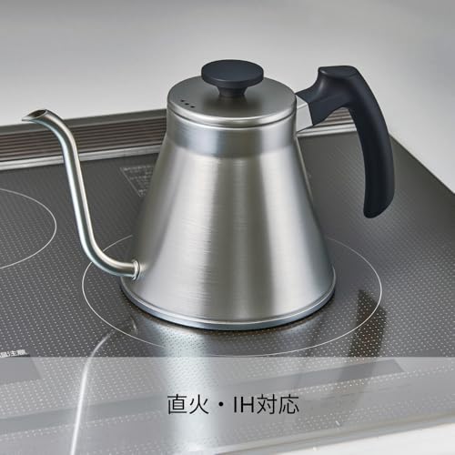 HARIO(ハリオ) V60ドリップケトル・フィット ガス火・IH対応 実用800ml シルバー 日本製 プレゼント ギフト 贈り物 VKF-120-HSV 中間 画像