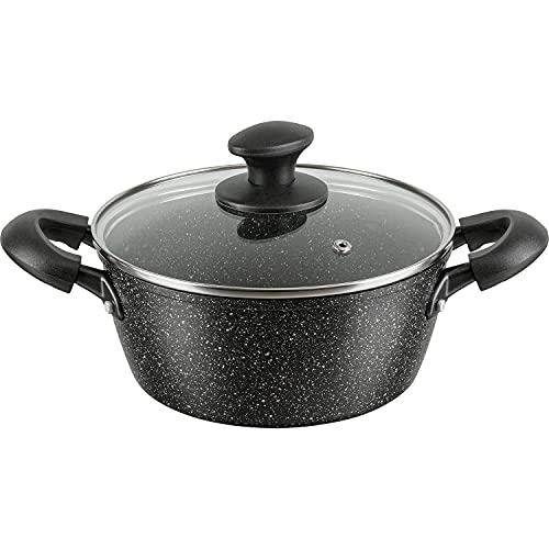 和平フレイズ 耐摩耗性アップ! マーブルコート 両手鍋 20cm くっつきにくい IH・ガス対応 ダブルマーブルα RB-2122 和平フレイズ 両手鍋 選び方 実物画像・外観写真