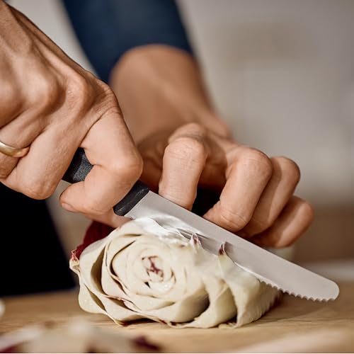 VICTORINOX(ビクトリノックス) ペティナイフ 食洗機対応 細かい波刃が食材を確実に捉える イエロー トマト&テーブルナイフ スイスクラシック 6.7838.C1-X1 中間 画像