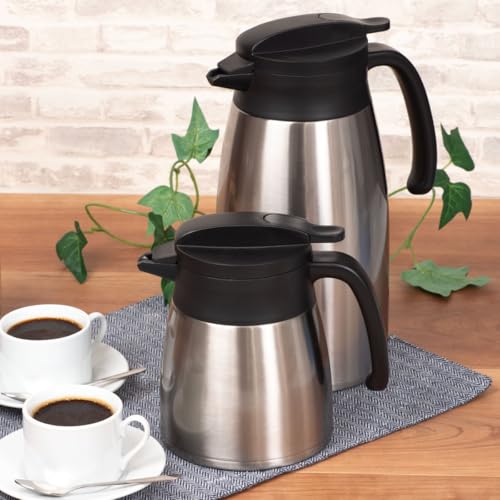 アトラス 保冷ポット 保温ポット 2.5L 圧抜き弁あり 超軽量 節電 省エネ 広口 卓上ポット ステンレスポット 魔法瓶 保温 保冷 真空断熱二重構造 コンパクト 洗いやすい シルバー AVTP-2500SV 中間 画像