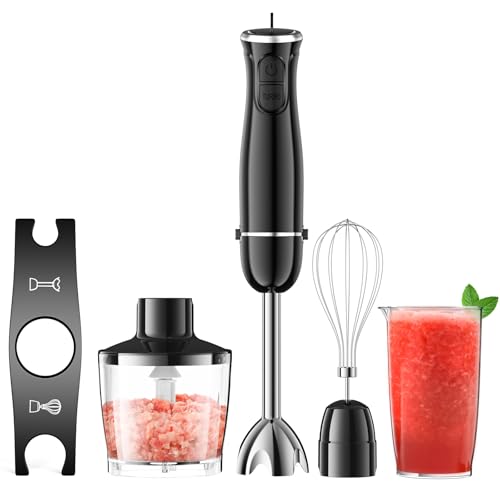 Turelar ハンドブレンダー 電動 ハンドミキサー 15000回/分 離乳食 お祝い ギフト 氷も砕ける フードプロセッサー 電動泡立て器 スリム コンパクト アタッチメント(つぶす・混ぜる・切る・刻む・泡立て) Turelar ハンドブレンダー 電動 ハンドミキサー 実物画像・外観写真