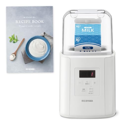 \メディアで紹介されました!/アイリスオーヤマ ヨーグルトメーカー 豆乳パック対応 甘酒メーカー 飲むヨーグルト 低温調理 自動メニュー レシピ付き IYM-016-W ホワイト アイリスオーヤマ ヨーグルトメーカー 選び方 実物画像・外観写真