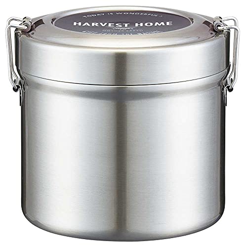 スケーター(Skater) 保温弁当箱 丼ぶり型 840ml 大容量 男性 2段 ステンレス ランチジャー 保温保冷 真空断熱構造 ベーシック STLB2AG-A スケーター 保温弁当箱 選び方 実物画像・外観写真