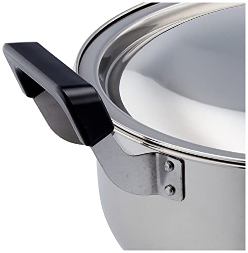 パール金属 大鍋 両手鍋 26cm 鍋蓋付 IH対応 NEWだんらん HB-1794 中間 画像