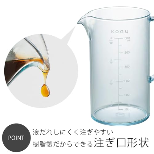 KOGU 珈琲考具 割れない コーヒーサーバー 600ml 【日本製】 食洗機対応 樹脂製 ガラスのような透明感 軽量 1~4杯用 目盛り付き スマート アウトドア キャンプ ドリップ 器具 おしゃれ 燕三条 46036 プレゼント 誕生日 記念日 ギフト 贈り物 下村企販 クリスマス 中間 画像