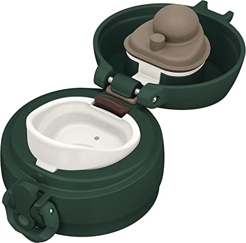 【Amazon.co.jp 限定】サーモス 水筒 真空断熱ケータイマグ 0.5L ダークグリーン 飲み口外せてお手入れ簡単 軽量タイプ ワンタッチオープン ステンレス ボトル 保温保冷 JNL-505 DG 中間 画像