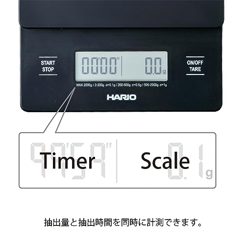 HARIO(ハリオ) V60ドリップスケール ブラック コーヒースケール 計量 プレゼント ギフト 贈り物 VSTN-2000B 最後 画像