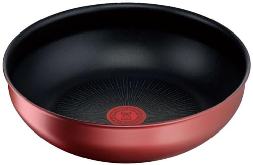 ティファール 取っ手のとれる 炒め鍋 26cm 深型 中華鍋 IH ガス火対応 PFOAなどの有害物質不使用 「インジニオ・ネオ IHルージュ・アンリミテッド ウォックパン」 こびりつきにくさ長持ち レッド L38377 ティファール 取っ手のとれる 炒め鍋 26cm 深型 実物画像・外観写真
