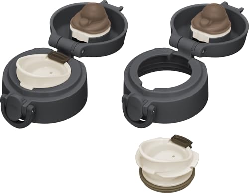 【Amazon.co.jp 限定】サーモス 水筒 真空断熱ケータイマグ 500ml ダークグレー 飲み口外せてお手入れ簡単 超軽量コンパクトタイプ ワンタッチオープン ステンレス ボトル 保温保冷 JOF-500 DGY 中間 画像