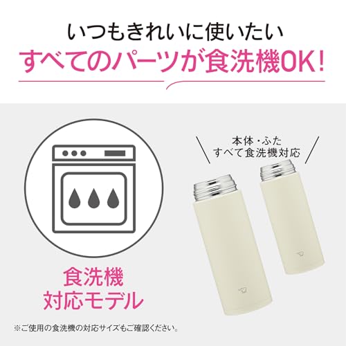 象印 水筒 650ml 【持ち運びに便利なハンドルつき】 洗いやすい 食洗機対応 シームレスせん 洗う点数2点のみ 保温・保冷 スクリューマグ ネイビー SM-RS65-AD 最後 画像