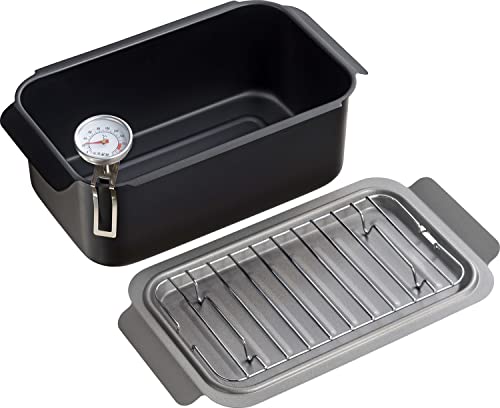 和平フレイズ アミ 温度計付 小さい 揚げ鍋 IH対応 ガス 天ぷら鍋 お弁当 少量 四角い ポコフリット RB-2701 和平フレイズ アミ 温度計付 揚げ鍋 小さい 選び方 実物画像・外観写真