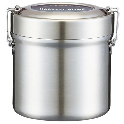 スケーター(Skater) 保温弁当箱 丼ぶり型 600ml 小容量 ステンレス ランチジャー 保温保冷 真空断熱構造 ベーシック STLB1AG-A スケーター 保温弁当箱 丼ぶり型 600ml 実物画像・外観写真