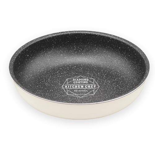 アイリスオーヤマ フライパン 26cm IH&ガス火対応 ダイヤモンドコートパン 耐摩耗性試験50万回クリア 取っ手の取れるフライパン お手入れ簡単 アイボリーDCI-T26F アイボリー アイリスオーヤマ フライパン 26cm 選び方 実物画像・外観写真