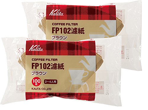 カリタ Kalita うまみを引き出す コーヒー ペーパー フィルター 台形 2~4人用 FP102濾紙 200枚(100×2) ブラウン #13129 おしゃれ キャンプ アウトドア 喫茶店 アンティーク 結婚 祝い プレゼント 誕生日 女性 男性 還暦 退職 記念日 ギフト 贈り物 還暦 敬老 コーヒーペーパーフィルター 選び方 実物画像・外観写真