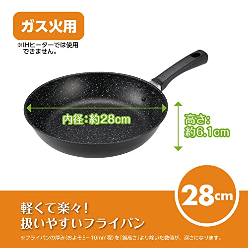 貝印 KAI 軽い 軽量 高熱効率 フライパン 28cm ガス火専用 PFOA PFOS フリー KHS DW5637 最後 画像