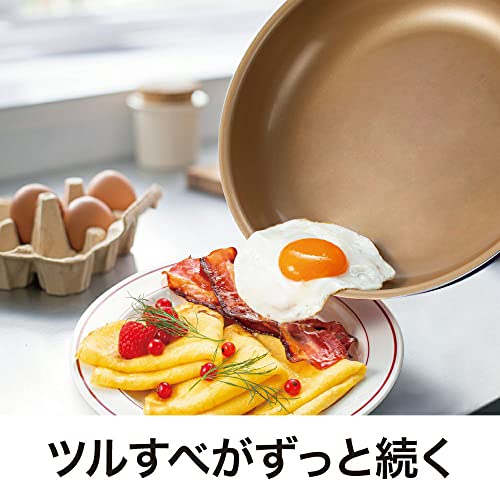エバークック フライパン 28㎝ ガス火専用 軽量 【500日保証】 こげつきにくいフライパン PFOA PFOS フリー ネイビー ドウシシャ 最後 画像
