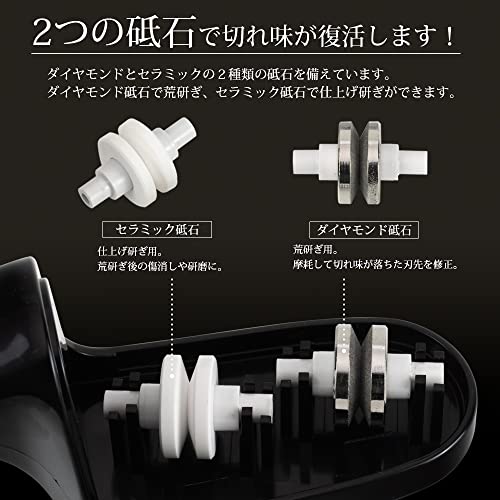 【Amazon.co.jp限定】下村工業 日本製 ヴェルダン ダブル シャープナー 荒砥ぎ / 仕上げ砥ぎ モリブデン バナジウム 鋼 VDS-01 新潟 燕三条製 中間 画像