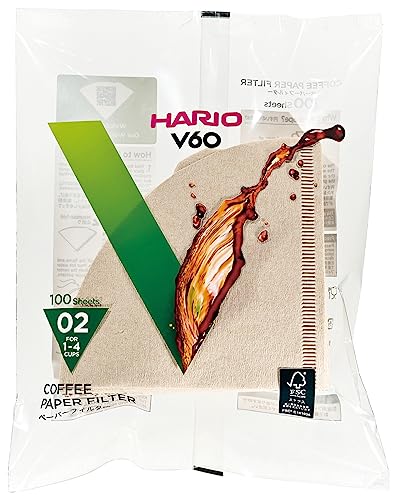 HARIO(ハリオ) V60用 ペーパーフィルター 02M 1~4杯用 200枚入り みさらし VCF-02-100M 最後 画像