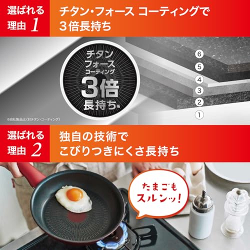 【オンライン限定】 ティファール 玉子焼き器 14×18cm IH ガス火対応 PFOAなどの有害物質不使用 こびりつきにくさ長持ち 「IHチタン･エクセレンス バニラベージュ エッグロースター」 ベージュ G61618 中間 画像