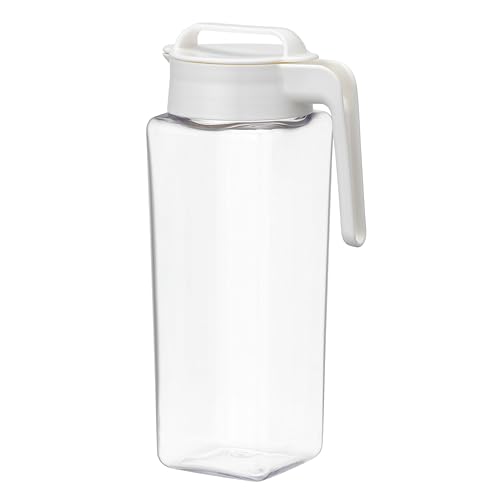 岩崎工業 ラストロウェア スクエア ピッチャー 冷水筒 耐熱 縦横置き 2.1L 日本製 麦茶ポット 冷茶 ボトル 冷水ポット お茶ポット 水出し 水出しコーヒー ウォーター ジャグ 横置き 広口 ホワイト K-1298 WH 岩崎工業 ラストロウェア スクエア ピッチャー 冷水筒 選び方 実物画像・外観写真