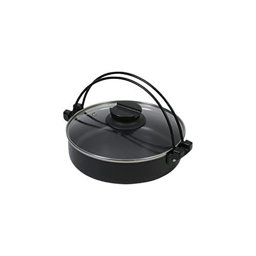 パール金属 鍋 すきやき鍋 16cm ガラス蓋付 ふっ素加工 IH対応 一人用 おうち御膳 HB-6602 パール金属 鍋 すきやき鍋 16cm 選び方 実物画像・外観写真