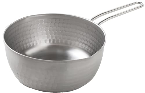 アーネスト 打ち出しで変形しにくい 雪平鍋 18cm 両側注ぎ口 片手鍋 ミルクパン ガス IH/食洗機対応 ステンレス製 燕三条製 日本製 A-77455 アーネスト 打ち出しで変形しにくい 雪平鍋 18cm 選び方 実物画像・外観写真